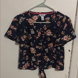 Junior's S Arizona Jean Company Crop Button Down